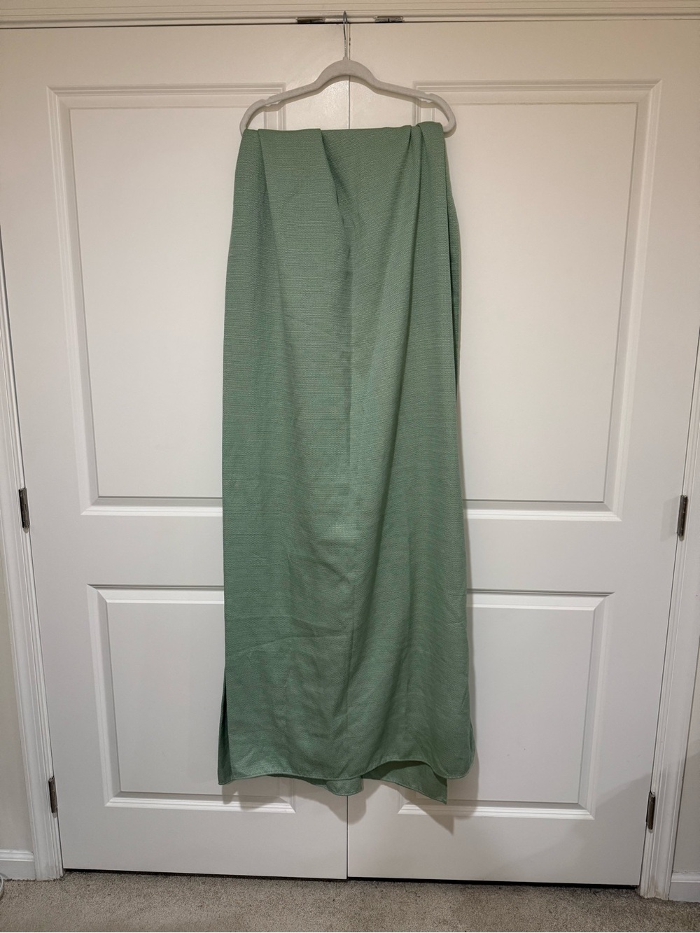 Sage Green Rectangle Tablecloth- 56x106” NWOT